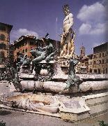 AMMANATI, Bartolomeo Fountain of Neptune painting